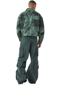 กางเกงคาร์โก้ลำลองผู้ชาย ผ้าฝ้าย 100% แห้งเร็ว ไม่หดตัว ขายดีที่สุดสำหรับฤดูหนาว เหมาะสำหรับออกกำลังกายและเล่นกีฬา ผลิตจากผ้าแคนวาส - Product Image 2