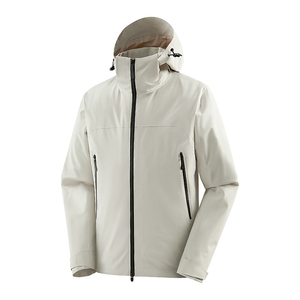 Veste imperméable à capuche noire pour homme, style sportif, fermeture éclair en polyester, vêtements d'hiver - Product Image 2