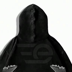 Sweat-shirts déchirés pour hommes, style urbain décontracté, doux, confortables, tendance, streetwear, tenue quotidienne - Product Image 6