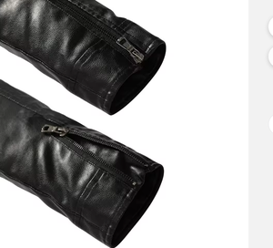 แจ็คเก็ตหนังแกะแท้สำหรับผู้ชายรุ่นใหม่ล่าสุด - Product Image 4