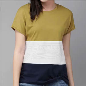 T-shirts d'entraînement pour femmes avec logo personnalisé, 100% coton, respirants, de haute qualité, pour l'été - Product Image 3