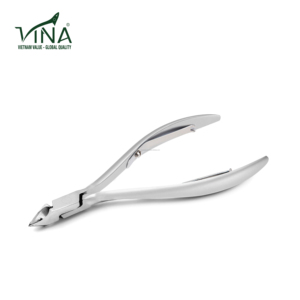 VNC-01-GC Vina Pince à cuticules en acier inoxydable gris, poignée ergonomique, professionnelle, durable, offre un contrôle confortable des doigts - Product Image 2