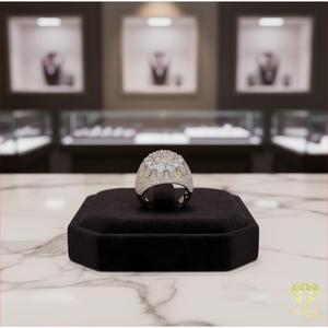 Anillo de Diamante Cultivado en Laboratorio de Plata 925 de Lujo con Brillo Intenso para Compradores de Joyería al por Mayor - Product Image 5