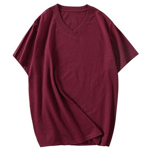 เสื้อยืดคอกว้างผู้ชาย ผ้าฝ้ายนุ่ม ระบายอากาศได้ดี ใส่สบาย เหมาะสำหรับใส่ทุกวัน ดีไซน์คลาสสิก - Product Image 2