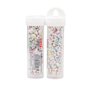 Ilan Abalorio En Bote 6x6mm 15g <b>Letter</b> Beads For Jewelry Making - Product Image 1