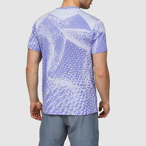 T-shirts de sublimation coupe ajustée 180g en polyester tricoté effet coton, vierges, personnalisables avec logo, pour hommes, style sportif - Product Image 6