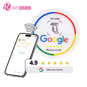 Etiqueta Adhesiva con Código QR para Reseñas de Google, Forma Personalizada, Tarjeta de PVC, Etiqueta de Visualización de Calificaciones y Comentarios - Product Image 2