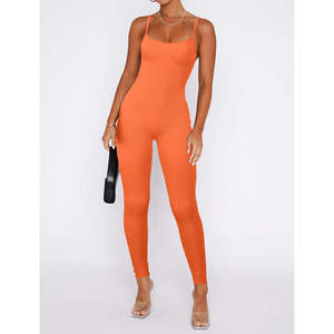 Mono de yoga de una pieza para chicas altas, con efecto fruncido en los glúteos, pantalones acampanados, ropa deportiva con logo personalizado - Product Image 4