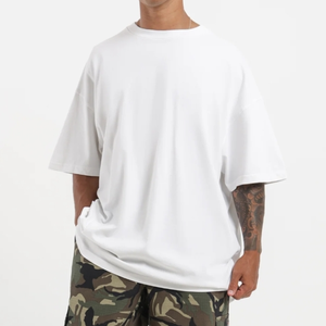 Camisetas Personalizables para Hombre, Tallas Grandes, Hombros Caídos, Corte Holgado, 100% Algodón, Cuello Redondo, Estilo Urbano - Product Image 6