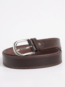Ceintures de luxe en cuir véritable sur mesure pour hommes, ceintures habillées formelles de haute qualité avec boucle à ardillon en alliage, vente en gros OEM - Product Image 6
