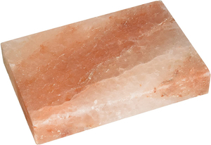Premium Quality Refined Himalayan <b>Pink</b> Salt Cooking Slab Stainless Steel Holder Customizable Size for Kitchen Home Decoration - Product Image 1
