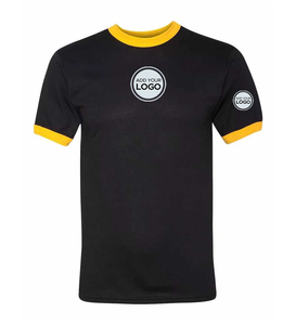 T-shirts Ringer ajustés en coton de qualité supérieure pour hommes, T-shirt Ringer en tissu tri-mélange - Product Image 6