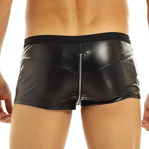 Genuine Leather High Waist Panties <b>men</b> Premium Lingerie Bottoms Soft Real Leather <b>Bikini</b> Underwear Sexy <b>men</b> Clubwear Pantie - Product Image 5