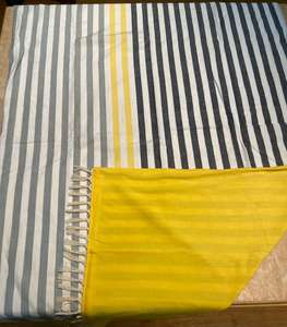 Toalla Ailoha de Secado Rápido con Rayas de Algodón Jacquard de una Cara para Deportes/Playa/Viajes - Product Image 5