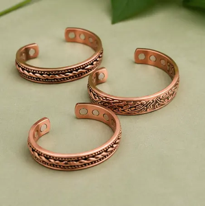 Pulsera Kada de Cobre, Adorno Clásico para la Muñeca, Ajustable, Hecho a Mano, Joyería Étnica, Accesorio de Bienestar Espiritual - Product Image 6