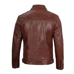 Chaqueta de Cuero para Hombre, Estilo Urbano, Tejido de Lona, Transpirable, Manga Larga, Alta Calidad, Precio Razonable - Product Image 2
