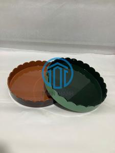 Bandeja de Laca con Borde Festoneado, Bandeja Decorativa para Servir, Elegante Bandeja Decorativa para el Hogar, Color Personalizado, Fabricante OEM ODM de Vietnam, Venta al Por Mayor - Product Image 6