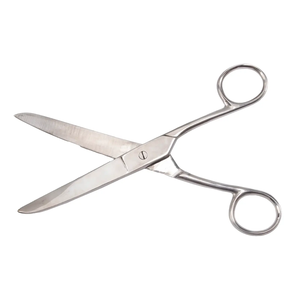 Household Right-Handed Scissors with Sharp Long Blade Stainless Steel and <b>Ceramic</b> Handle for Hair Use - Product Image 1