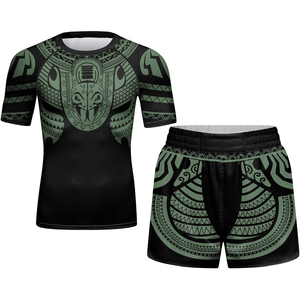 Top Selling <b>Custom</b> MMA Rash Guard Set Manufacturer <b>Compression</b> <b>Shirt</b> Shorts Set <b>Custom</b> Logo Bulk MOQ - Product Image 1