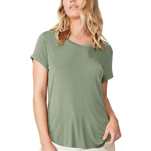 Camisetas Transpirables para Mujer, Estilo Oversize, Camisetas al por Mayor, Nueva Moda, Camisetas de Mujer 100% Algodón Orgánico, Hechas en Pakistán - Product Image 1