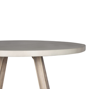 Table à manger moderne minimaliste en GFRC avec base en X en bois, style ferme, pour hôtel, maison, atelier, entrée, capacité 6 personnes, stable - Product Image 4