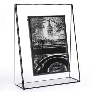 Contemporary Design Metal Glass Photo <b>Frame</b> Decorative <b>Picture</b> Display Interior Home Decor - Product Image 4