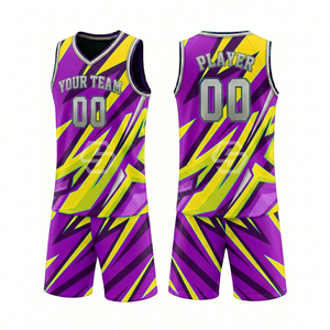 Maillot de basket-ball personnalisé à séchage rapide, unisexe, col en V, sans manches, respirant, en maille polyester, pour adultes - Product Image 3