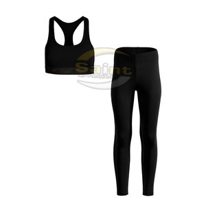Conjunto de Leggings y Sujetador Deportivo para Mujer, Ropa Deportiva Ecológica, Elástica, Transpirable, Estilo Nuevo, Ropa Deportiva Informal - Product Image 3