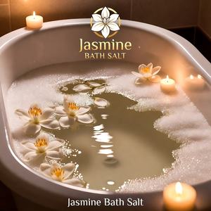 Sal de Baño Natural Ecológica del Himalaya con Aceite Aromático de Jazmín, para Spa, Jardín, Relajación, Terapia, Cuidado de la Piel, Mezcla de Cristales Aromáticos Puros - Product Image 1