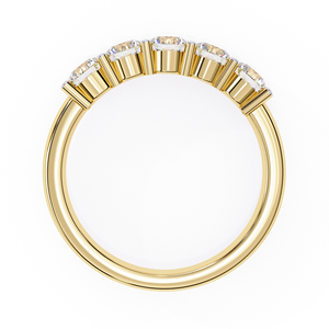 Diamant de laboratoire de qualité supérieure, taille ronde, cinq pierres, bijoux fins disponibles à un prix compétitif - Product Image 6