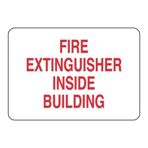 Panneau d'extincteur d'incendie d'intérieur Brady, 7x10 pouces, marquage de sécurité en PVC - Product Image 3