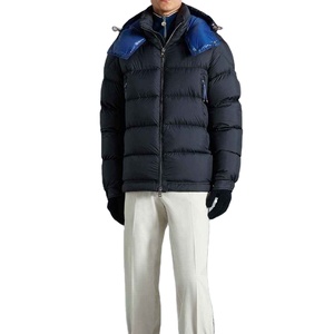 Custom Warm Thicken Bubble Detachable Hooded Windproof High Quality <b>Men</b> Winter <b>jacket</b> Down Quilted Cotton Padded Puffer <b>Jacket</b> - Product Image 2