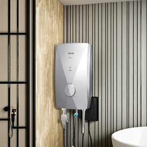 2024 Malasia V10i Calentador de agua instantáneo eléctrico Color Oliva Ducha de agua caliente sin tanque Bomba de CC de plástico para hoteles Uso doméstico - Product Image 5