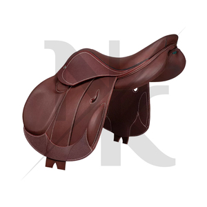Silla de montar premium para salto ecuestre, de cuero genuino, estilo inglés, cómoda y duradera. Productos de carreras de caballos ingleses de la India. - Product Image 6