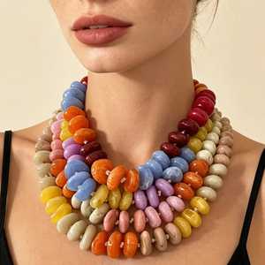 Collier en résine fait main, écologique, au design tendance, avec un aspect naturel, thème ange, forme personnalisée pour les occasions branchées - Product Image 6