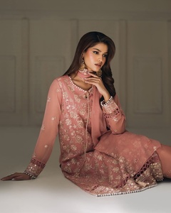 Vestidos de Verano de Primera Calidad para Fiestas Formales, Salwar Kameez Pakistaní e Indio para Mujer, en Tela de Viscosa, Seda, Algodón, Lino y Poliéster, ODM - Product Image 5