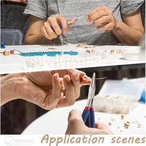 Alicates de Punta Plana de 6.5 Pulgadas de la Serie Clásica de INTENSE SURGICAL INSTRUMENTS, Alicates de Joyería de Mandíbula Estrecha de 3 mm, Herramienta de Acero Inoxidable para Doblar - Product Image 5