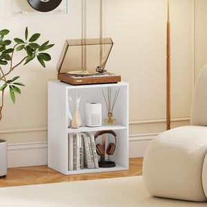 Libreria a 2 cubi con scaffale regolabile a 5 posizioni, da terra - Product Image 3