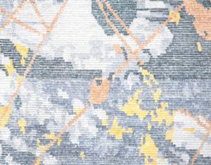 Alfombra de Área Geométrica Transicional de Lana Suave y Seda de Bambú 8X10 |   Tejido fino 6.5/25 |   Alfombra Ecológica Hecha a Mano con Acabado Sedoso | - Product Image 2