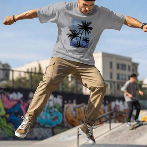 Camiseta Oversize de Algodón Pesado con Hombros Caídos, Ajuste Holgado, Estilo Casual Urbano, Top de Verano Cómodo y Básico para Uso Diario - Product Image 6