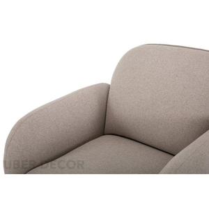 Varina เก้าอี้360หมุนได้แบบโค้งที่ทันสมัยพร้อมเบาะนั่งแบบลึกและเบาะนุ่มสำหรับห้องนั่งเล่น - Product Image 4