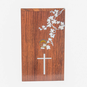 AYAANS Rosewood wooden Hand Carved Wooden Hot Selling cremation Urn Box for Adult Ashes Wholesale Cremation Urns (6X6X11)IN - Product Image 1