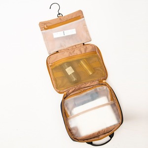 Black twill women's <b>toiletry</b> bag travel cosmetic <b>storage</b> bag daily handbag - Product Image 5