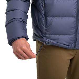 Chaqueta Acolchada Azul Oscuro para Hombre, Acabado Mate, Cuello Alto, Acolchado Horizontal, Abrigo Cálido de Invierno, Parka Acolchada Premium - Product Image 4