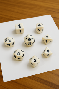 Jeu de dés en os naturel fait main unique avec design classique numéroté, finition ivoire polie, accessoire de jeu de table en os naturel - Product Image 6