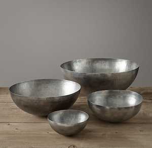 Recipiente de metal cromado arrugado con borde fluido, tipo plato plateado escultural con pared plisada, para mesa de comedor, centro de mesa o lavabo de barco - Product Image 2