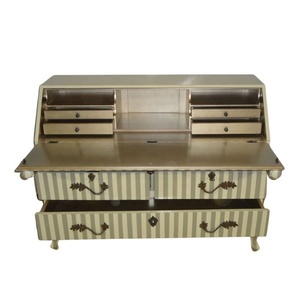 โต๊ะไม้เนื้อแข็งพร้อมตู้หนังสือชุดโต๊ะสไตล์ฝรั่งเศสพร้อมฮัทช์โต๊ะเขียนไม้เฟอร์นิเจอร์สำนักงานสไตล์ยุโรป - Product Image 6