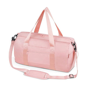 New Article Unisex Gym Duffel <b>Bag</b> 20-<b>30L</b> Polyester Zipper Closure Adjustable Strap Soft Handle Durable Casual Solid Black Design - Product Image 3