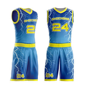 Uniforme de baloncesto de malla transpirable sublimado, personalizado OEM, de alta calidad - Product Image 3