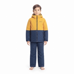 Chaqueta de Esquí para Niños HAWK EYE con Bloques de Color, Impermeable, con Capucha, Aislamiento Sintético, Ropa de Invierno para Niños - Product Image 1